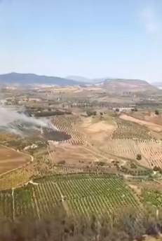 Incendio en Pizarra (Málaga), paraje Cerralba
